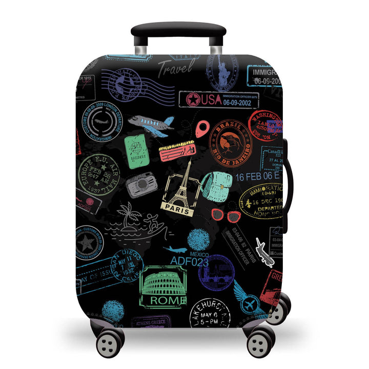 Unisex Hard-shell suitcase with stunning mountain landscape design Stornfield
