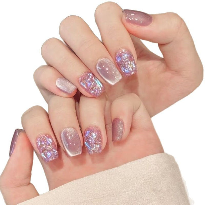 Glittery Gel Press-On Nail Art Set Stornfield