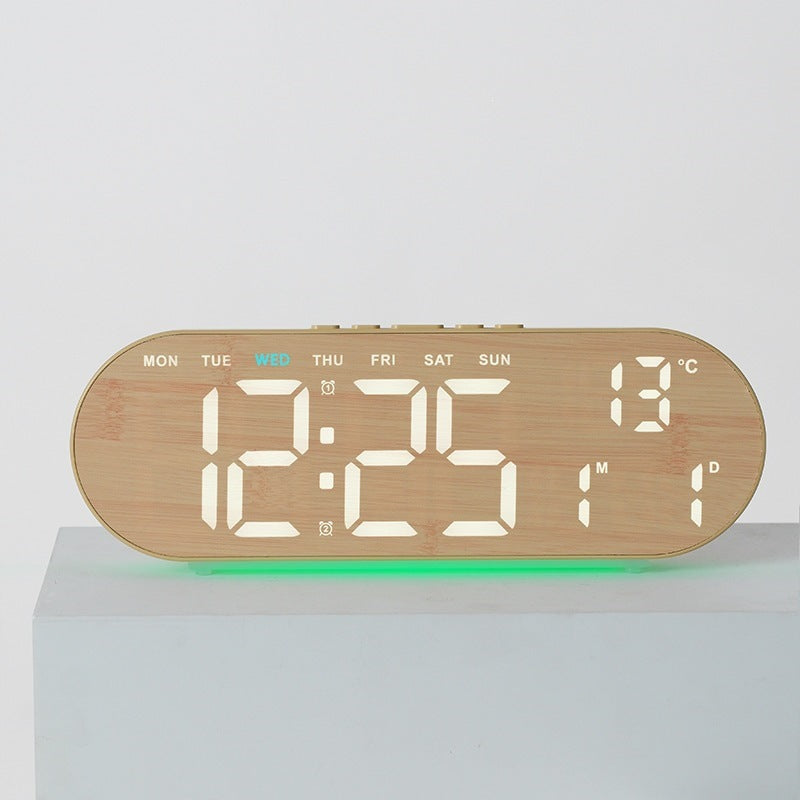 Digital alarm clock with multifunctional LED display and integrated thermometer function Stornfield