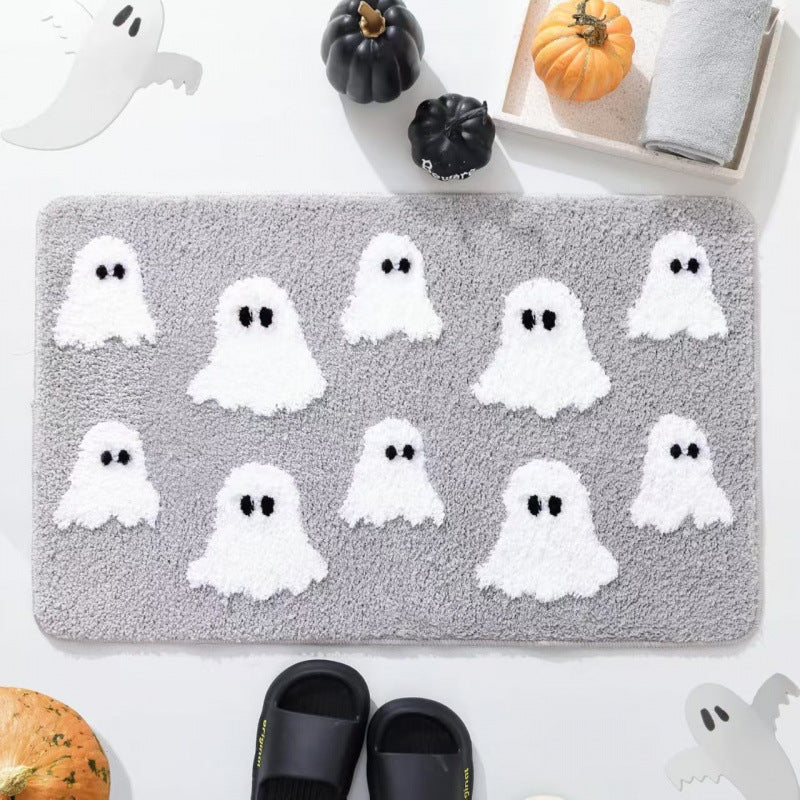 Spooky Halloween-Themed Bath Mat