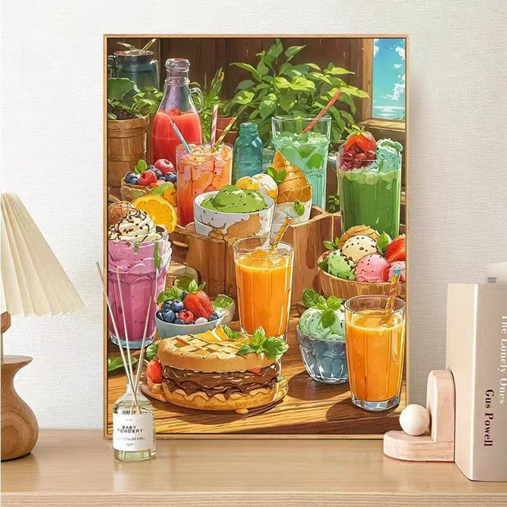 Gourmet Dessert-Themed Canvas Art Print Stornfield