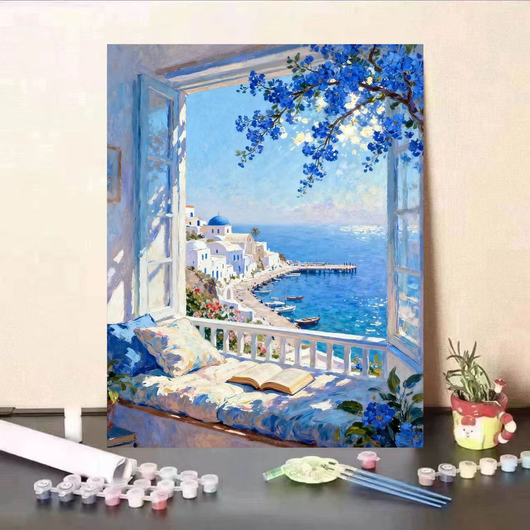 Scenic Coastal View Paint by Numbers Art Kit Stornfield