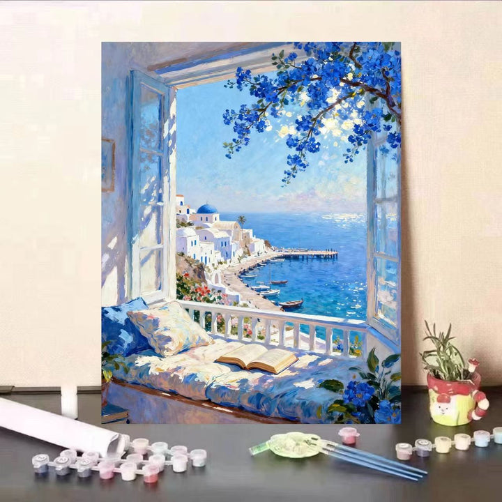 Scenic Coastal View Paint by Numbers Art Kit Stornfield