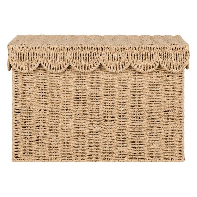 Decorative Woven Storage Chest with Lid Stornfield