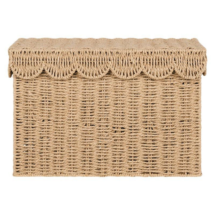 Decorative Woven Storage Chest with Lid Stornfield