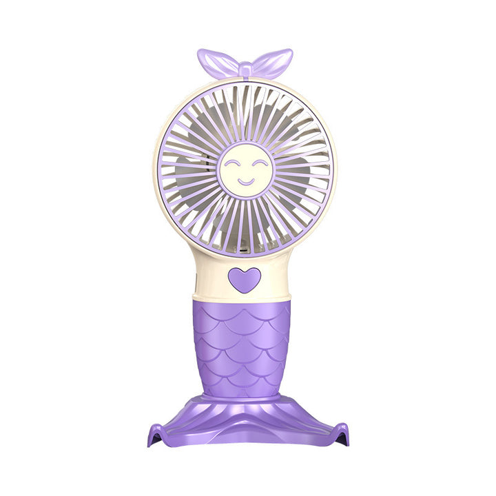 Portable Mermaid-Themed Handheld Fan Stornfield