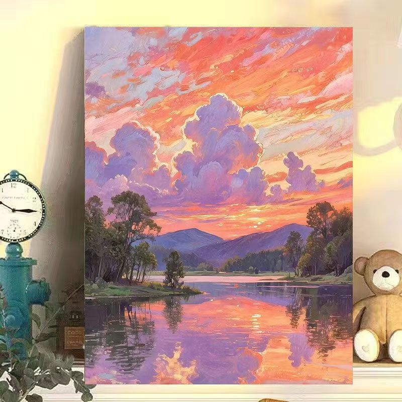 Floral Cat-Themed Canvas Wall Art Stornfield