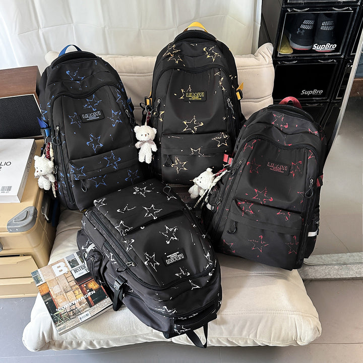 Multi-Functional Star-Patterned Backpack Stornfield