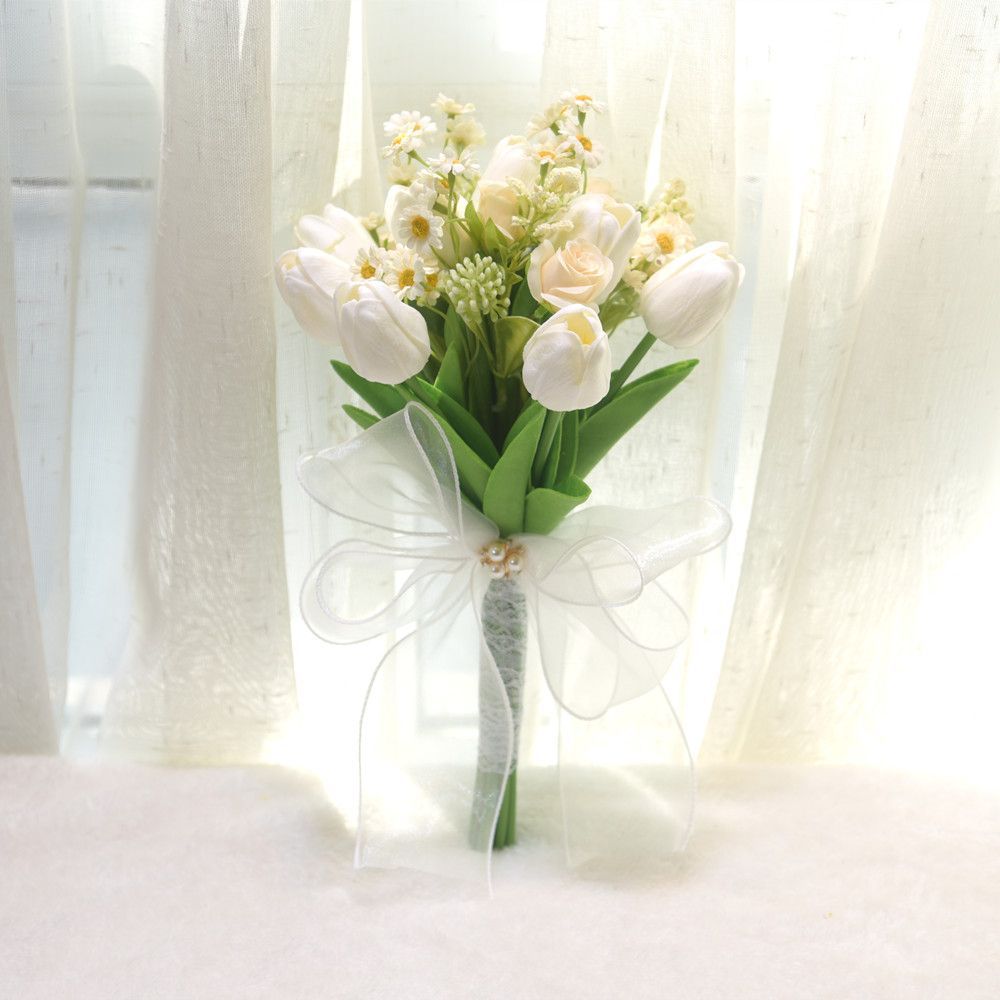 Elegant Artificial Flower Wedding Bouquet