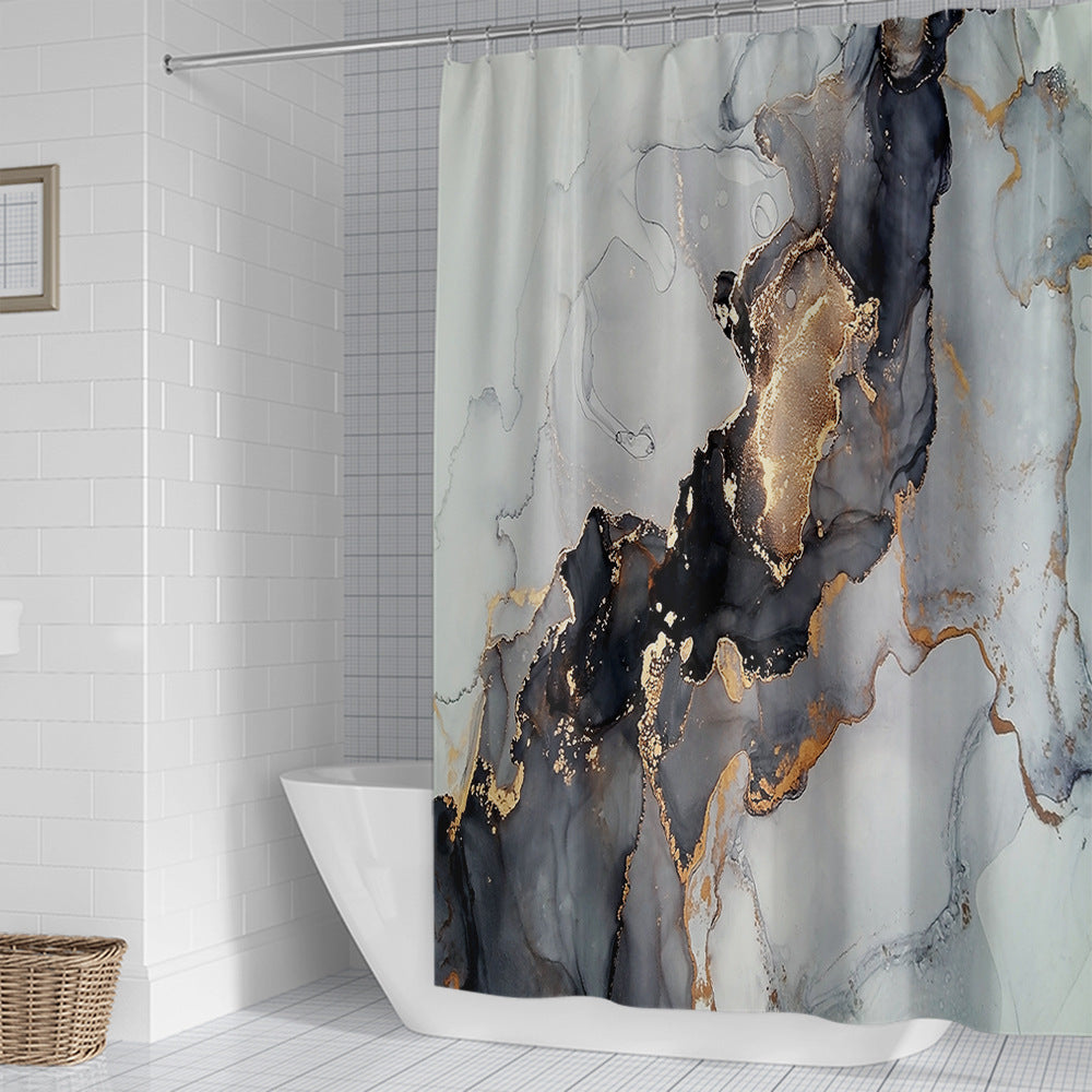Artistic Marble Design Shower Curtain Stornfield