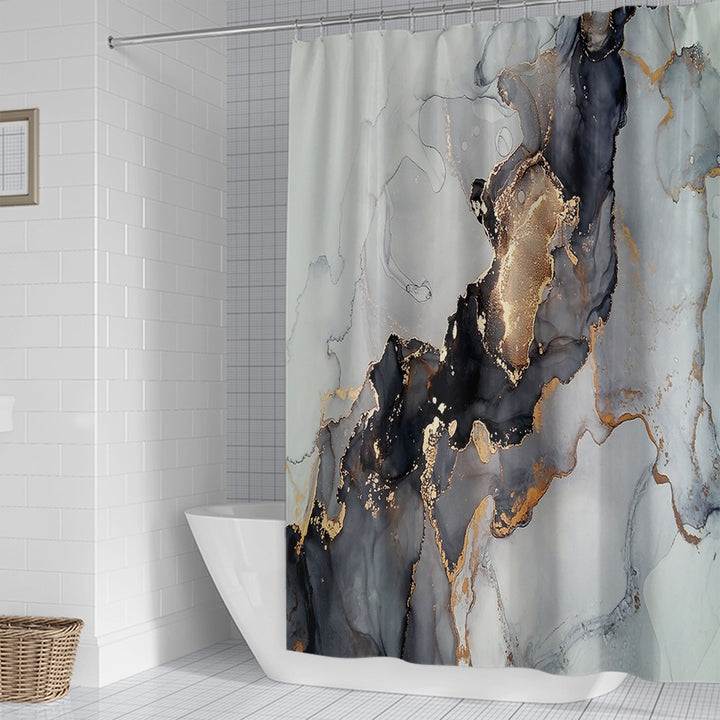 Artistic Marble Design Shower Curtain Stornfield