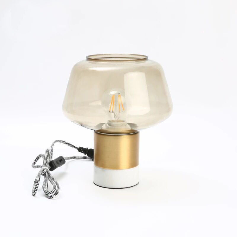 Artistic Table Lamp with Geometric Design