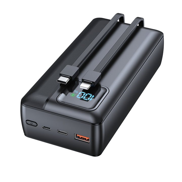 Powerbank with Integrated Charging Cable and LED Display Stornfield