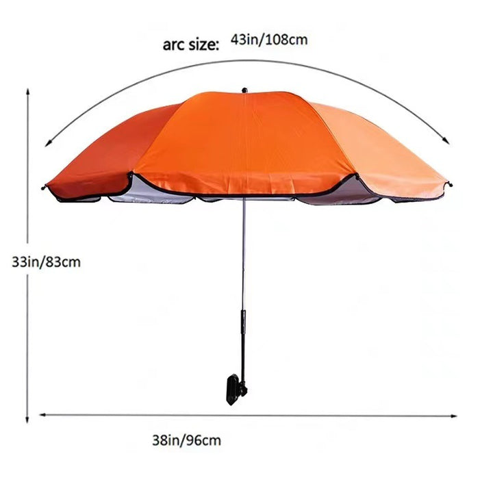 Women's Adjustable Beach Sunshade Umbrella with Ground Anchor Stornfield