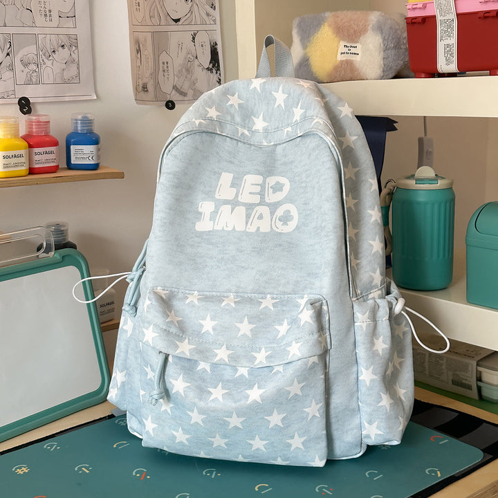 Fun Starry Patterned Backpack Stornfield