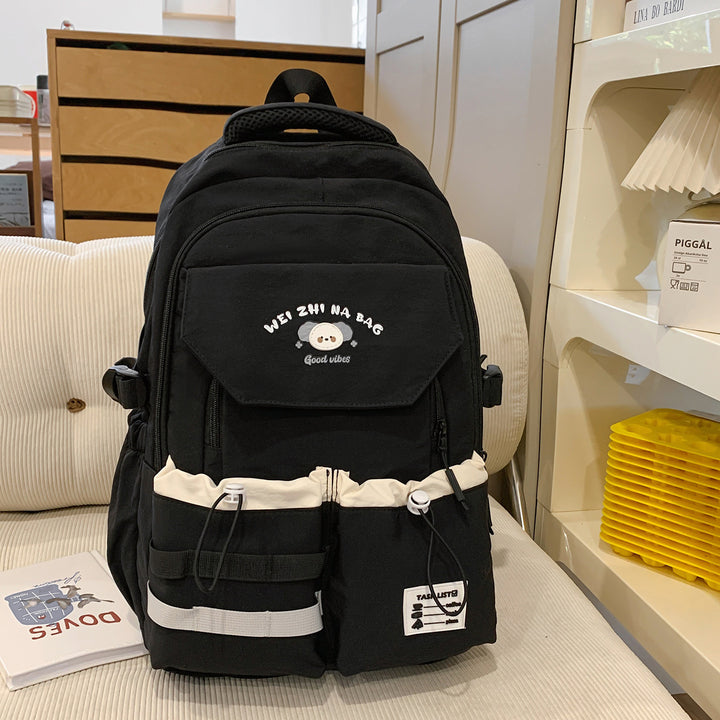 Playful Illustrated Multi-Pocket Backpack Stornfield