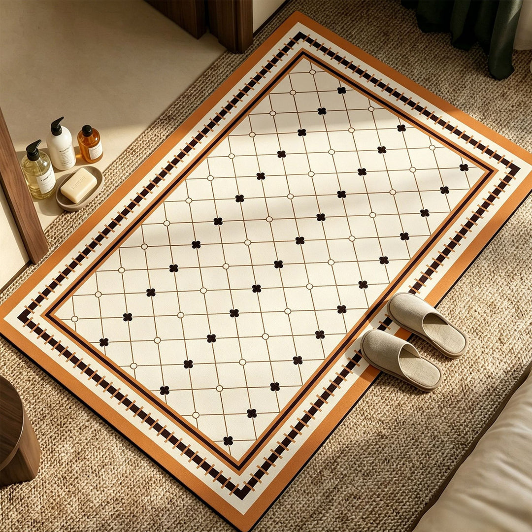 Decorative Honeycomb Bath Mat Stornfield