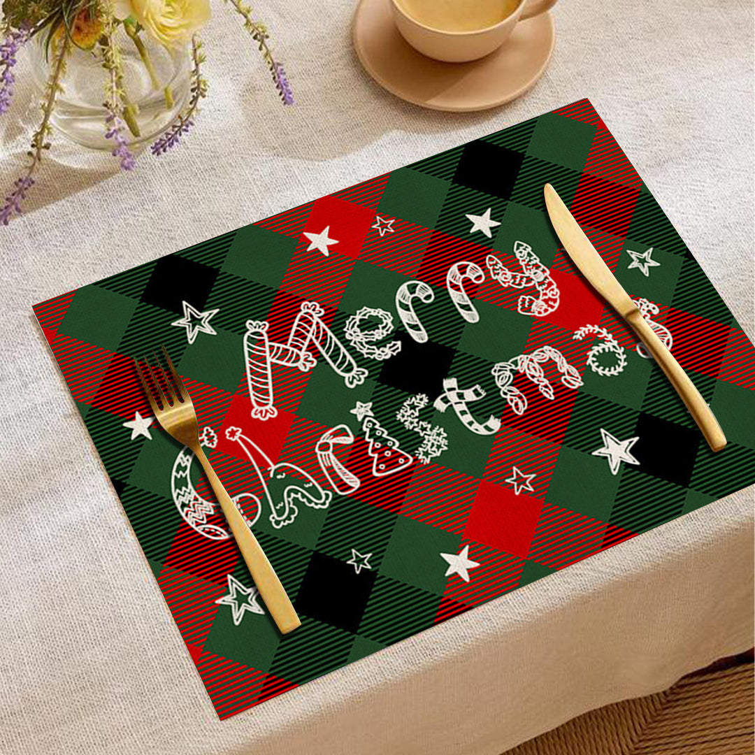 Festive Holiday-Themed Table Placemat