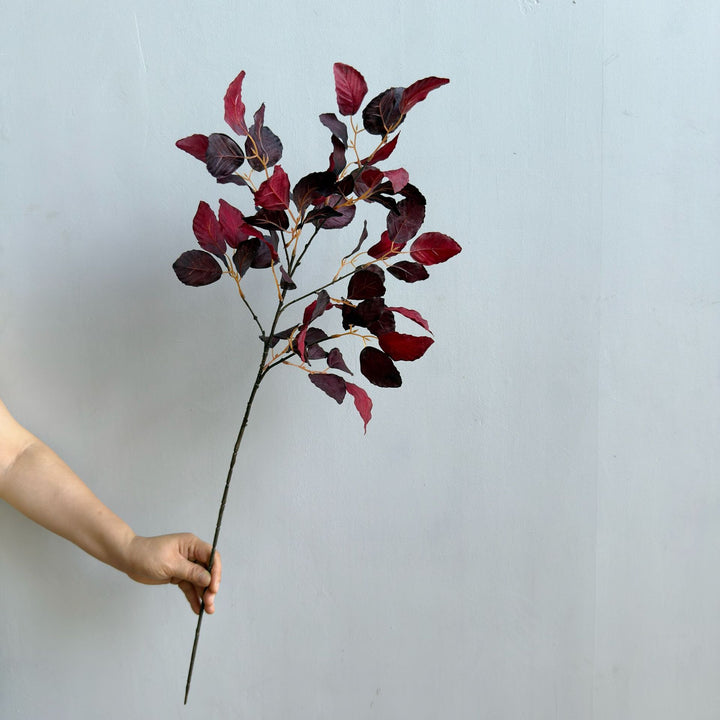 Elegant Faux Leaf Stem