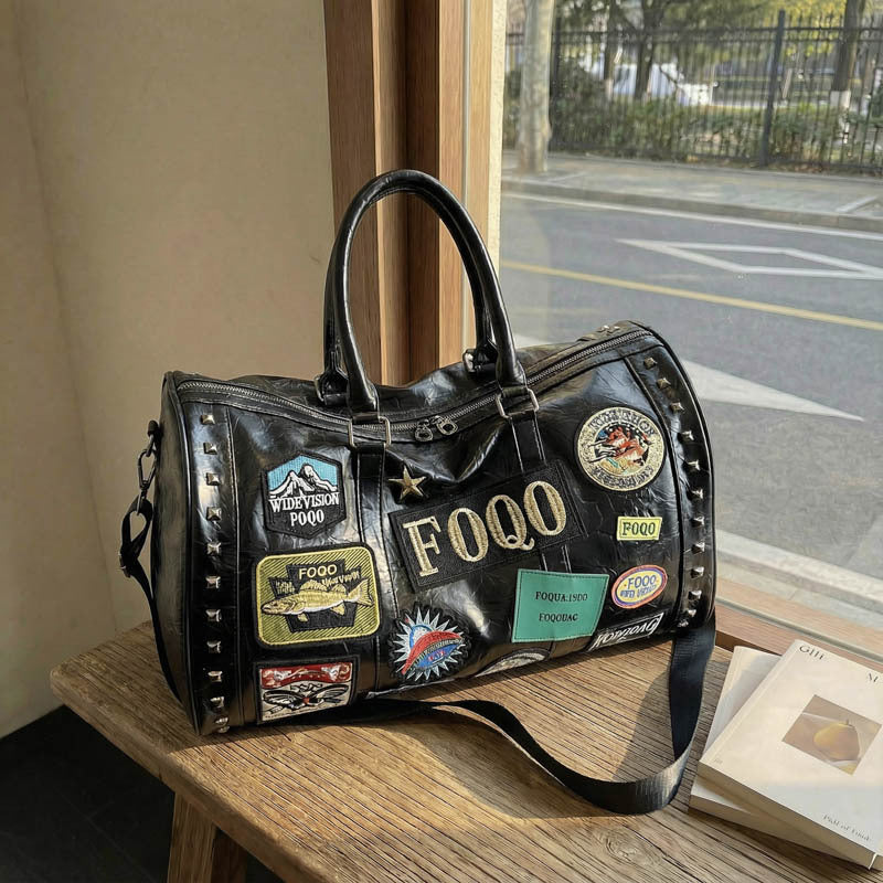 Stylish Patchwork Travel Duffel Bag Stornfield