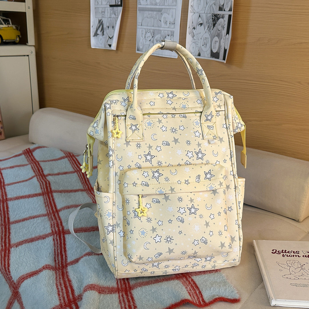 Stylish Star-Patterned Backpack Stornfield