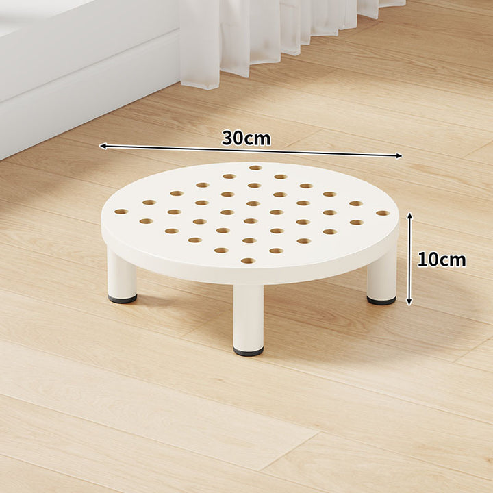 Low-Profile Ventilated Plastic Riser Platform with Anti-Slip Feet