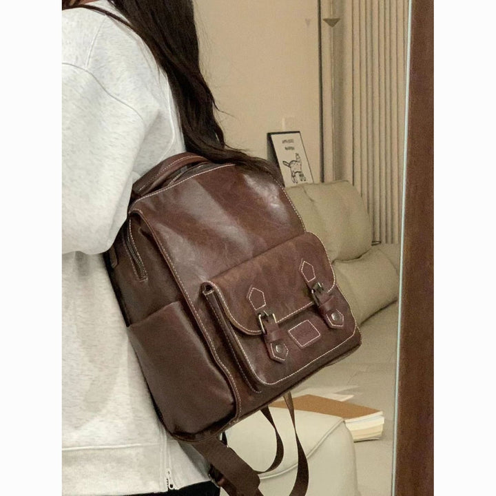 Multi-Functional Leather Backpack Stornfield