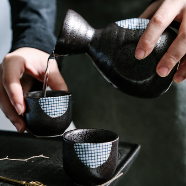 Japanese Sakura Handcrafted Ceramic Sake Sets | Stornfield