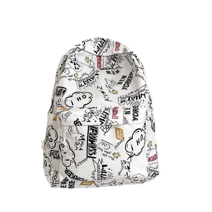 Backpack with Creative Graffiti Design Stornfield