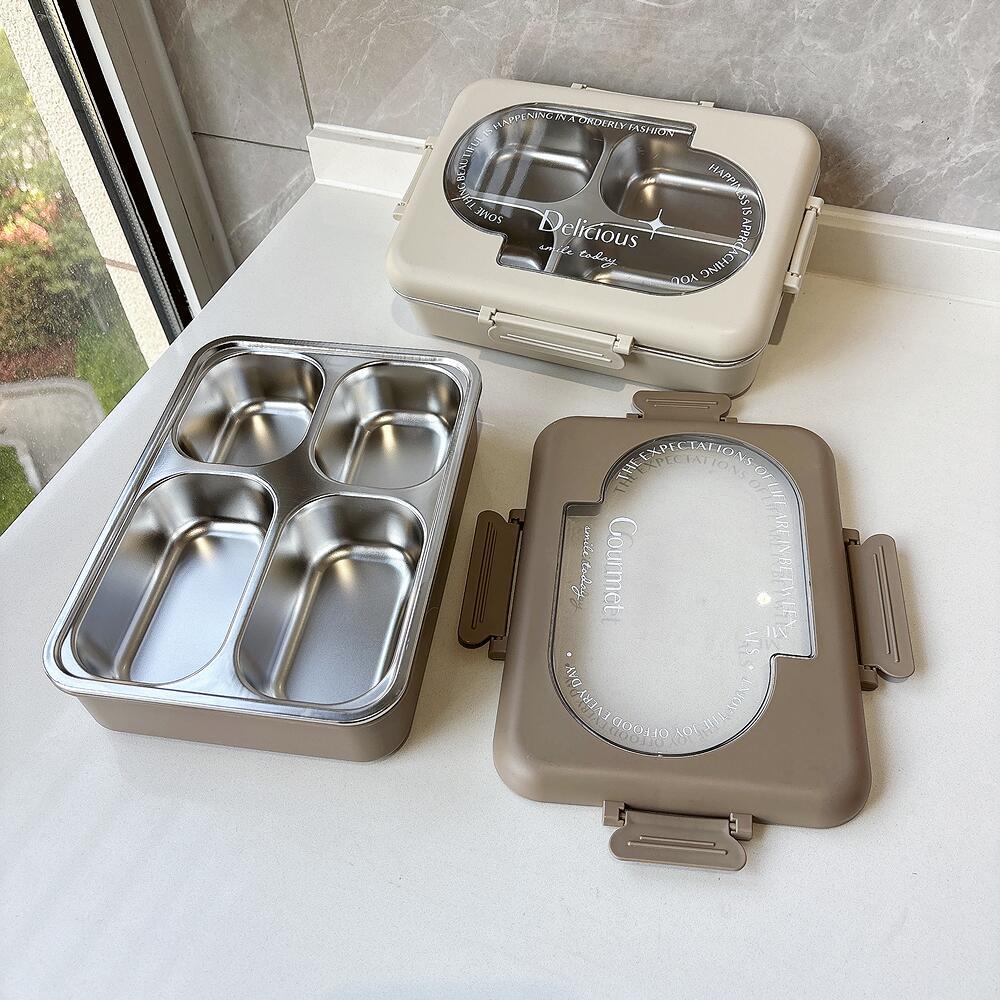 Multi-Section Stainless Steel Lunch Box