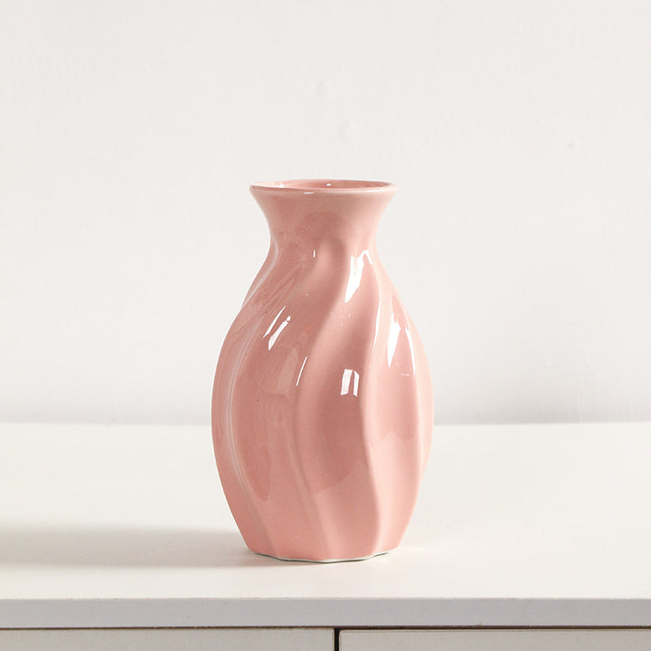 Artistic Swirling Ceramic Flower Vase Stornfeild