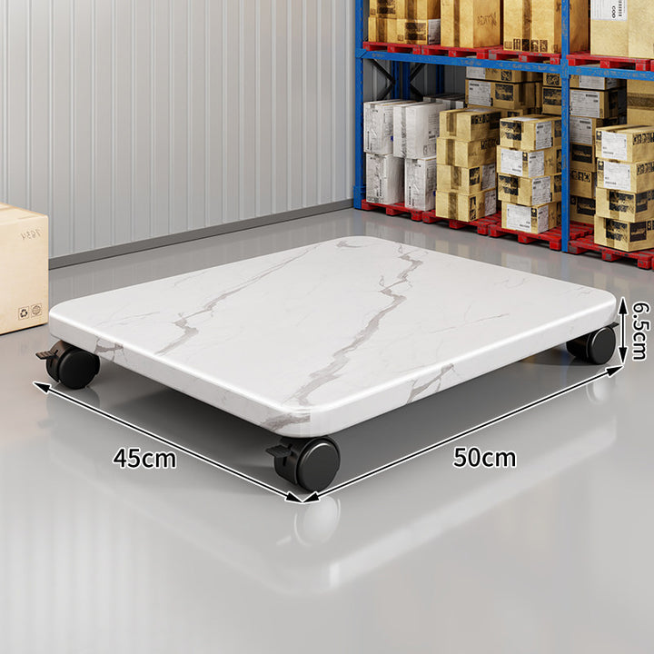 Low-Profile Rolling Plant & Furniture Base with Locking Swivel Casters