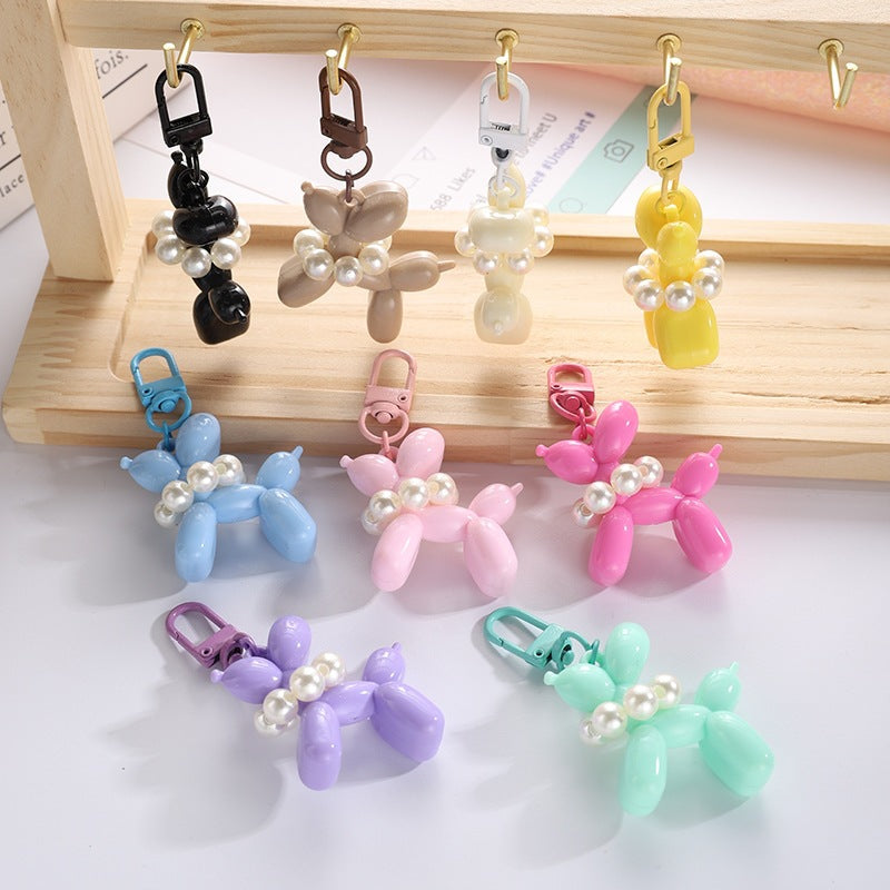 Playful keychain with balloon dog and beads Stornfield