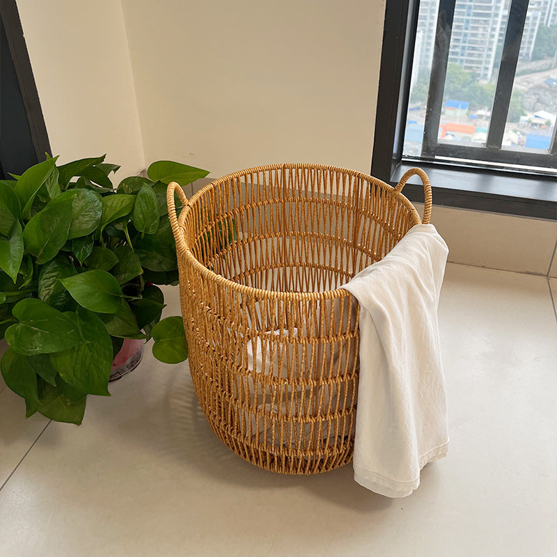 Women Round Braided Laundry Basket Stornfield