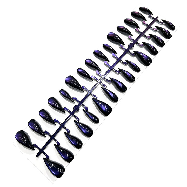 Artistic Stiletto Press-On Nail Set with Glossy Finish Stornfield