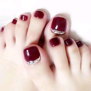 Elegant Rhinestone-Embellished Pedicure Set Stornfield