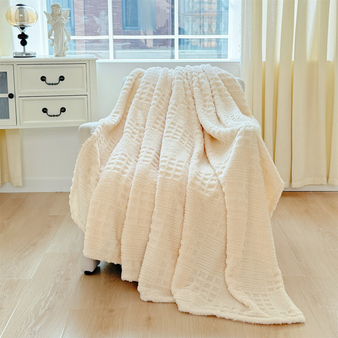 Plush Textured Throw Blanket Stornfield