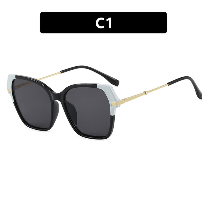Ladies square sunglasses with elegant metal frame and protective UV filter Stornfield