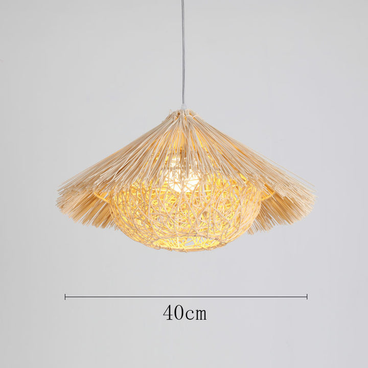 Organic Woven Pendant Light