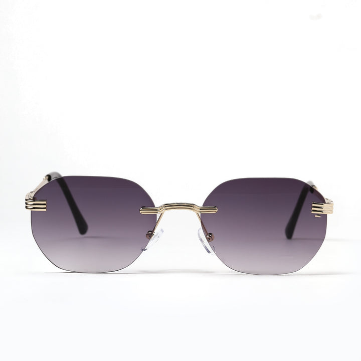 Ladies geometric sunglasses with elegant metal frame Stornfield
