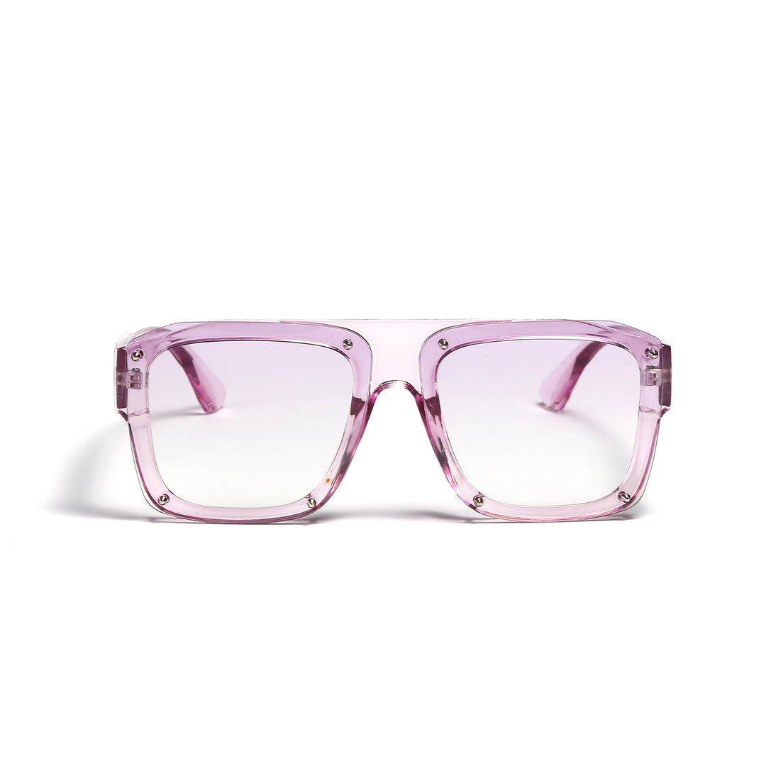Women's Square Sunglasses with Fashionable Transparent Frame Stornfield