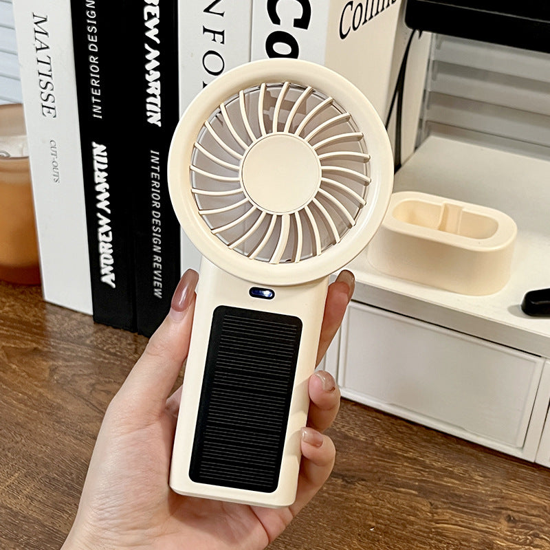 Unisex compact rechargeable table and hand fan with charging station Stornfield