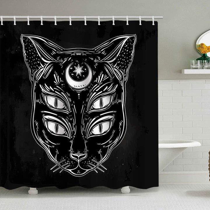 Artistic Dog Illustration Shower Curtain Stornfield