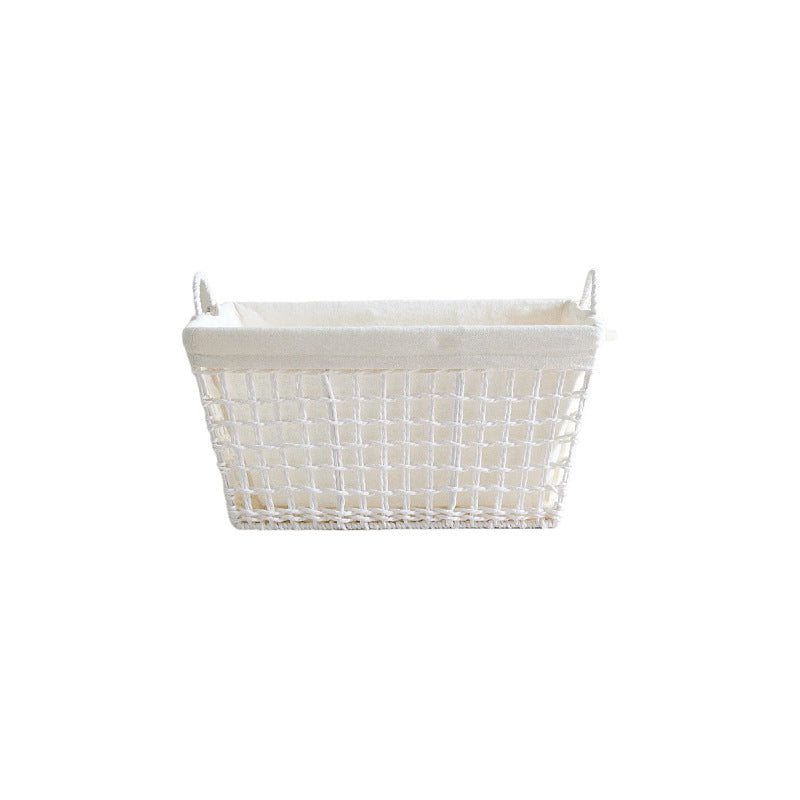 Handcrafted storage basket made of soft natural material Stornfield
