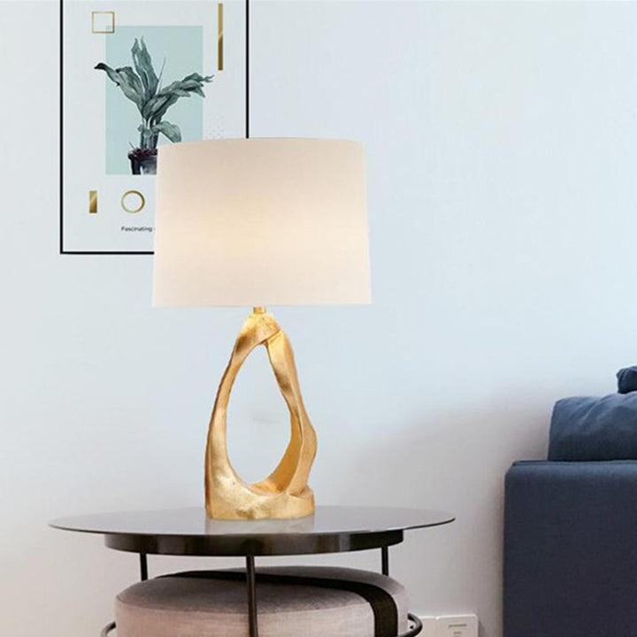 Artistic Table Lamp with Sculptural Design