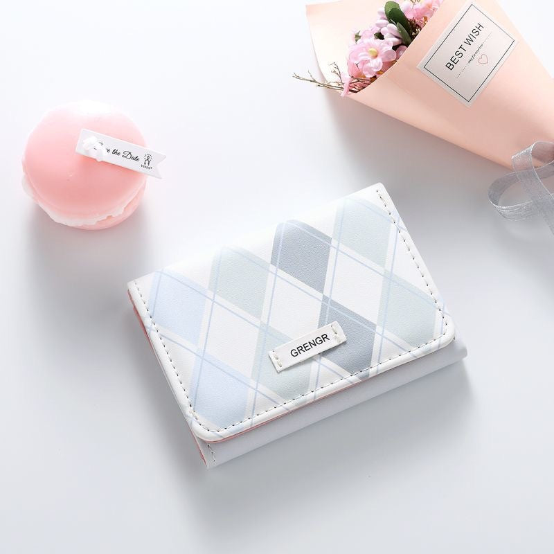 Elegant Plaid Pattern Card Holder Stornfield