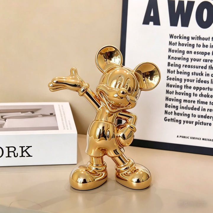 Decorative Metallic Character Sculpture for Home Display