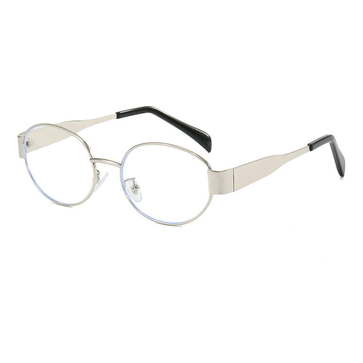Oval sunglasses with elegant metal frame Stornfield