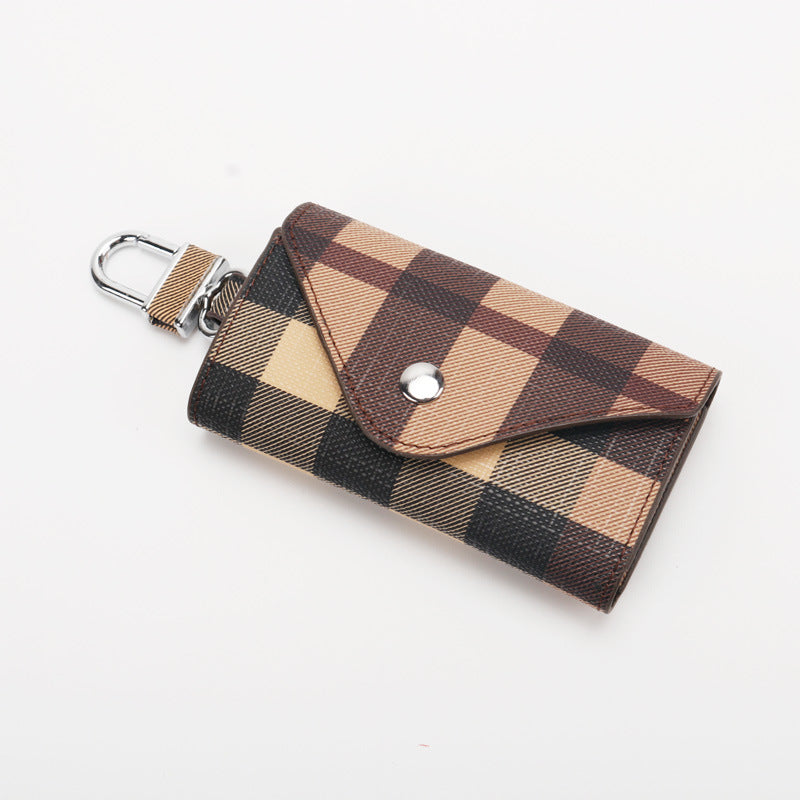 Checkered Pattern Keychain Wallet Stornfield