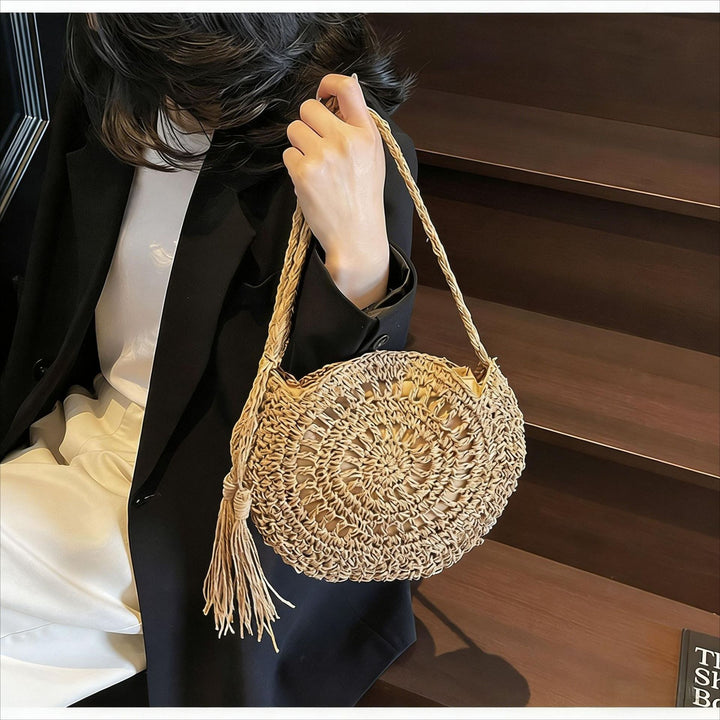 Hand-knotted shoulder bag with tassels Stornfield
